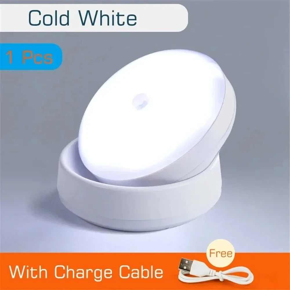 LED Night Light USB Charging Intelligent Human Induction for Bedside Cabinet Home Wardrobe Lighting Motion Sensor Light Led Lamp